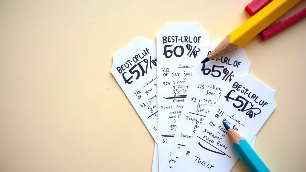 Sale tags and discount receipts showing savings opportunities for school shopping